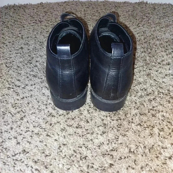 Vintage 1990s Life Stride Leather Ankle Boots Size 9M Black 3 Strap Booties - Picture 8 of 11